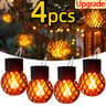 Solar LED Flame Effect Hanging Lantern 14
