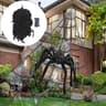 Giant Halloween Triangle Spider Web Yard Decoration 7