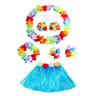 Kids Hawaiian Luau Grass Skirt Costume Set 18