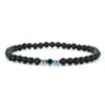 Natural Stone Evil Eye Beaded Bracelet 13