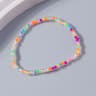 Colorful Seed Bead Flower Charm Bracelet 9
