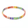 Vintage Rainbow Miyuki Tila Beaded Bracelet 16