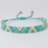 Boho Geometric Miyuki Bead Woven Bracelet 1