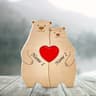 Personalized Family Bear Wooden Puzzle Decor 4