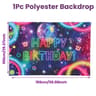 Glow Happy Birthday Party Backdrop Banner 10