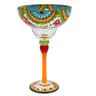 Hand Painted Margarita Cocktail Glass 13