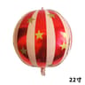 22 Inch 4D Striped Star Foil Balloon 5
