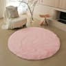Soft Fluffy Round Plush Rug For Nursery And Kids Room 6