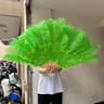 Large Ostrich Feather Folding Fan For Dance And Stage Shows 6