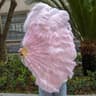 Large Ostrich Feather Folding Fan For Dance And Stage Shows 15