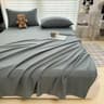 Soft Solid Color Flat Bedsheet For Single Double Queen And King Beds 14