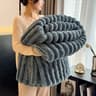 Thick Wide Striped Multifunctional Bed And Sofa Blanket 13