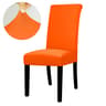 Solid Color Elastic Stretch Dining Chair Cover 14