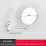 8 Inch Wall Mounted Double Sided Magnifying Makeup Mirror 8