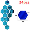 3D Hexagon Self Adhesive Mirror Wall Sticker Set 9