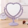 Heart Shaped Double Sided Desktop Vanity Makeup Mirror 5