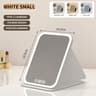 Rechargeable Dimmable LED Cosmetic Folding Makeup Mirror 6