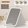 Rechargeable Dimmable LED Cosmetic Folding Makeup Mirror 9