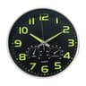 Modern Luminous Wall Clock With Temperature And Humidity Display 7