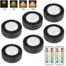 Dimmable Round LED Under Cabinet Lights With Remote Control 8