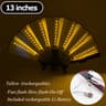 LED Neon Folding Rave Hand Fan Party Light 23