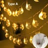 Moon And Star LED String Lights For Holiday And Party Decor 2