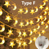 Moon And Star LED String Lights For Holiday And Party Decor 7