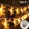 Moon And Star LED String Lights For Holiday And Party Decor 9