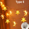 Moon And Star LED String Lights For Holiday And Party Decor 18