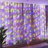 USB LED Curtain String Lights With Remote Control 7