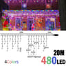 Waterproof LED Icicle String Lights With 8 Lighting Modes 9