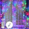 LED Fairy Curtain String Lights With Remote 8