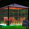 Solar LED Curtain String Lights For Outdoor Decor 8