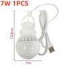 USB LED Hanging Camping Bulb With 3 Color Dimmable Light 8