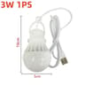 USB LED Hanging Camping Bulb With 3 Color Dimmable Light 6
