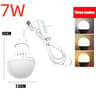 7W USB Portable LED Camping Bulb Hanging Tent Light 6