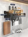 Multifunction Kitchen Knife Spice And Utensil Organizer Rack 9