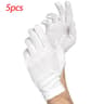 White Cotton Stretch Work Gloves For Handling And SPA Care 8