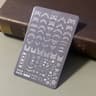 Steel Nail Art Stamping Plate With Pattern Designs 23