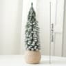 Mini Flocked Cedar Christmas Tree Desktop Decoration 9