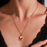 Cute Christmas Enamel Pendant Necklace For Women 5