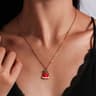 Cute Christmas Enamel Pendant Necklace For Women 9