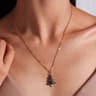 Cute Christmas Enamel Pendant Necklace For Women 4