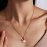 Cute Christmas Enamel Pendant Necklace For Women 13