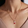 Cute Christmas Enamel Pendant Necklace For Women 12