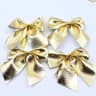 Mini Red Gold Christmas Bow Decorations 7