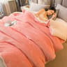 Double Sided Wool Throw Blanket Warm Winter Bed Cover 17