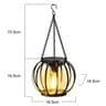 Solar LED Hanging Lantern Waterproof Metal Garden Light With Chain 6