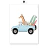 Playful Safari Animal Canvas Wall Art For Nursery And Kids Rooms 8