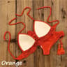 Womens Crochet Bikini Set With Tassel Crop Top And Shorts 14